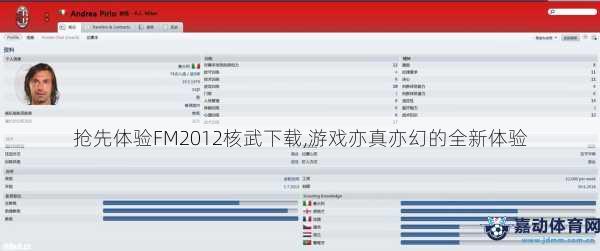抢先体验FM2012核武下载,游戏亦真亦幻的全新体验